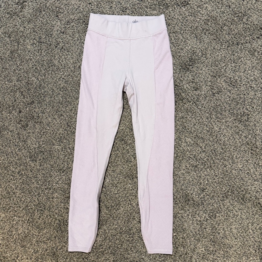ALO Yoga Ribbed Light Lavender Leggings